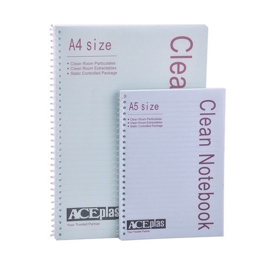 Dust free antistatic notebook for cleanroom
